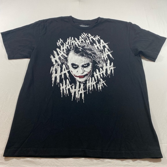 the dark night Other - The Dark Night Shirt large graphic the joker Short Sleeve black white shirt